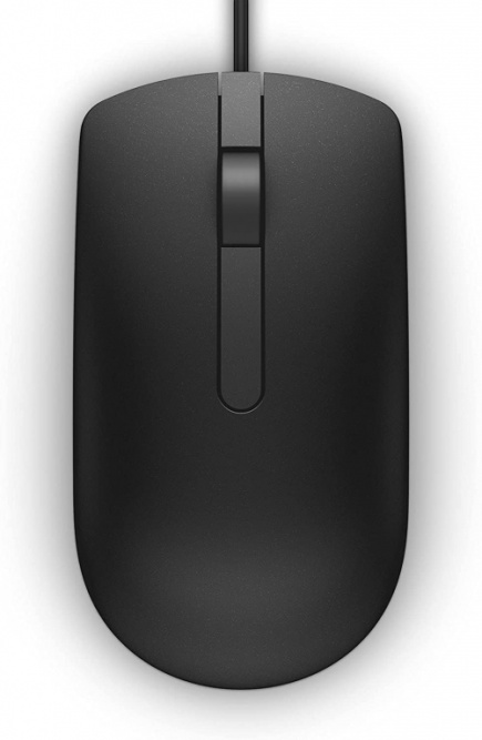 Dell MS116 - Mouse - optical - 2 buttons - wired - USB - black 