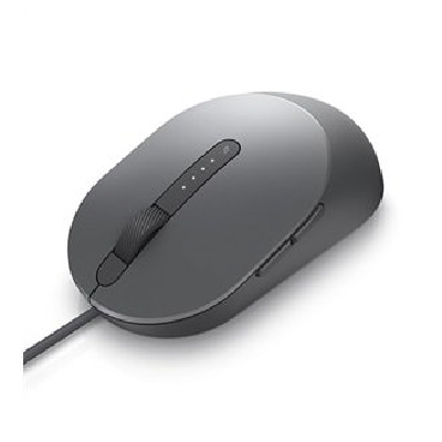 Dell MS3220 - Mouse - laser - 5 buttons - wired - USB 2.0 - titan grey