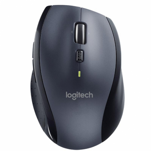 Logitech M705 - Mouse - right-handed - laser - wireless - 2.4 GHz - USB wireless receiver - grey 