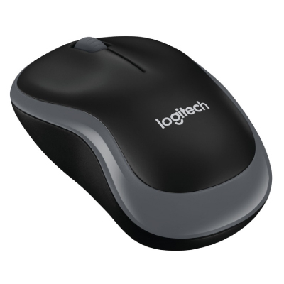 Logitech M220 Silent - Mouse - optical - 3 buttons - wireless - 2.4 GHz - USB wireless receiver - charcoal Black-Grey