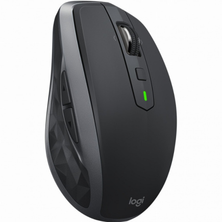 Logitech MX Anywhere 2S - Mouse - laser - 7 buttons - wireless - Bluetooth, 2.4 GHz - USB unifying wireless receiver - Graphite