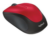  Logitech M235 - Mouse - optical - wireless - 2.4 GHz - USB wireless receiver - red