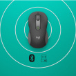 Logitech Signature M650 - Mouse - optical - 5 buttons - wireless - Bluetooth, 2.4 GHz - Logitech Logi Bolt USB receiver - graphite 