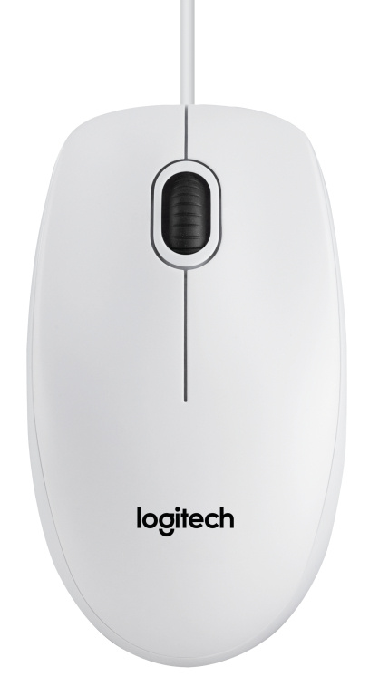 LOGITECH B100 Optical Mouse for Business White OEM