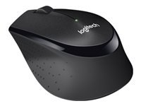 LOGITECH M330 SILENT PLUS Mouse 3 buttons wireless 2.4 GHz USB wireless receiver black