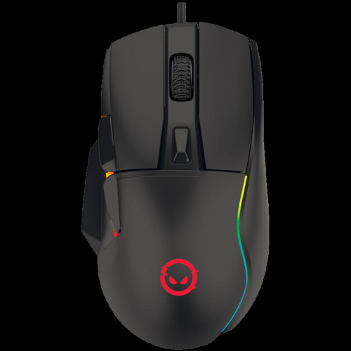 LORGAR Jetter 357, gaming mouse, Optical Gaming Mouse with 6 programmable buttons, Pixart ATG4090 sensor, DPI can be up to 8000, 30 million times key life, 1.8m PVC USB cable, Matt UV coating and RGB lights with 4 LED flowing mode,
