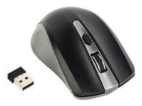 GEMBIRD MUSW-4B-04-GB Gembird Wireless optical mouse MUSW-4B-04-GB, 1600 DPI, nano USB,spacegrey/black