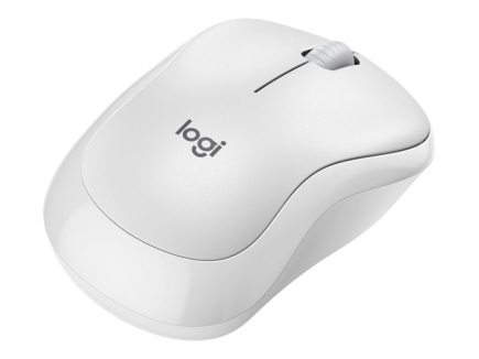 Logitech M240 Silent - Mouse - right and left-handed - optical - 3 buttons - wireless - Bluetooth - white 