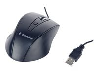 GEMBIRD MUS-4B-02 Gembird optical mouse MUS-4B-02, 1200 DPI, USB, Black, 1.35m cable length