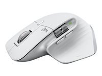 LOGITECH Master Series MX Master 3S for Mac Mouse ergonomic optical 7 buttons wireless Bluetooth 2.4 GHz pale grey for Apple MacBook