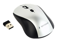 GEMBIRD MUSW-4B-02-BS Gembird Wireless optical mouse MUSW-4B-02-BS, 1600 DPI, nano USB, black-silver