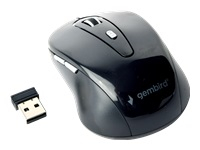 GEMBIRD MUSW-6B-01 Gembird Wireless optical mouse MUSW-6B-01, 1600 DPI, nano USB, black