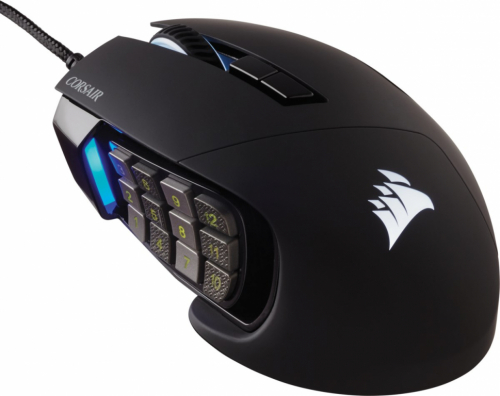 Corsair Gaming Mouse Scimitar RGB Elite Optical Wired 17 Keys 18000 dpi black