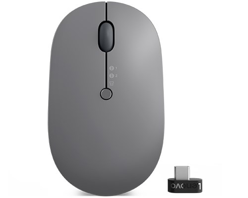 Lenovo Go Wireless Multi Device mouse Ambidextrous RF Wireless + Bluetooth + USB Type-A Optical 2400 DPI WLONONWCRAPWE