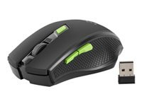 NATEC UMY-1077 UGO wireless Optic mouse MY-04 1800 DPI, Black