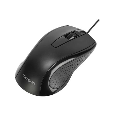 Targus Full-Size Optical Antimicrobial Wired Mouse | Targus Mouse | Full-Size Optical Antimicrobial | Wired | Black