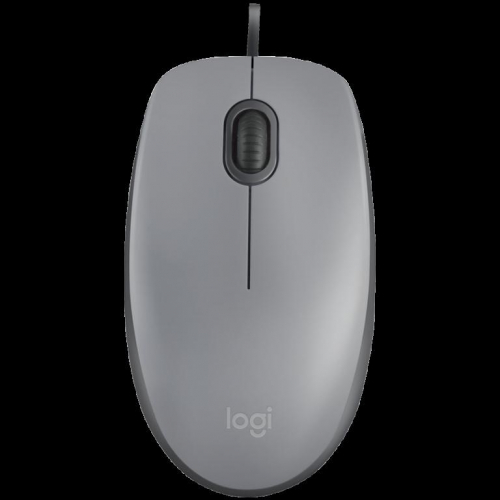 LOGITECH M110 Silent - MID GRAY - USB - N/A - EMEA-808 - AKOYA HANGTAB BOX M110S