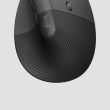 Logitech Lift for Business - Vertical mouse - ergonomic - 6 buttons - wireless - Bluetooth, 2.4 GHz - Logitech Logi Bolt USB receiver - graphite 