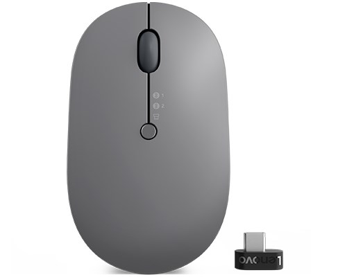 Lenovo Go Wireless Multi Device mouse Office Ambidextrous RF Wireless + Bluetooth + USB Type-A Optical 2400 DPI