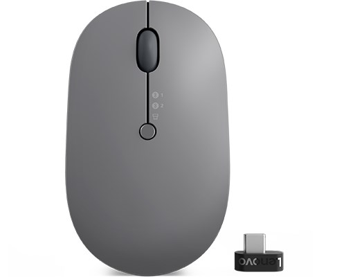 Lenovo Go Multi-Device mouse Ambidextrous RF Wireless + Bluetooth Optical 2400 DPI