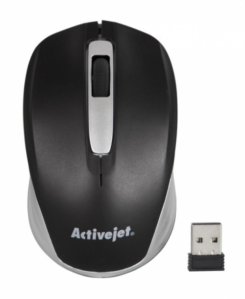 Activejet mouse AMY-313 wireless computer mouse (optical; 1200 DPI; black)