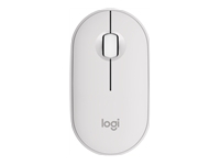 LOGITECH Pebble Mouse 2 M350s Mouse optical 3 buttons wireless Bluetooth 5.2 LE tonal white