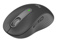 LOGITECH Signature M650 for Business Mouse optical 5 buttons wireless Bluetooth 2.4 GHz Bolt USB receiver graphite