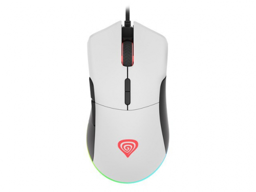 Natec GENESIS Krypton 290 Wired gaming mouse 6400 DPI RGB White