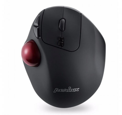 Perixx PERIMICE 717 Wireless Mouse Laser Trackball 34mm Black