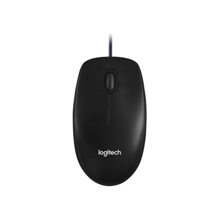 Logitech | Mouse | M100 | Optical | Optical mouse | Wired | Black