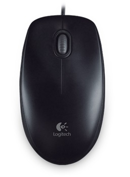 LOGITECH B100 MOUSE OPTICAL, USB, BLACK