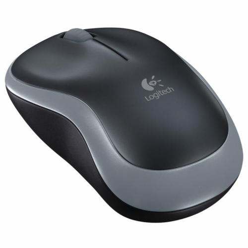 Logitech M185, hall/must - Juhtmevaba optiline hiir / 910-002238