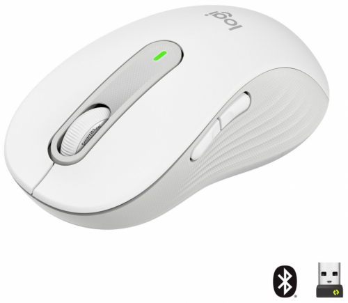 Logitech Signature M650 L Wireless mouse 5 buttons 2000 DPI, white