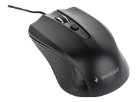 GEMBIRD MUS-4B-01 Gembird optical mouse MUS-4B-01, 1200 DPI, USB, Black, 1.35m cable length