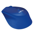Logitech M330 SILENT PLUS - Mouse - 3 buttons - wireless - 2.4 GHz - USB wireless receiver - blue - Extra comfort and precision with SilentTouch
