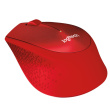 Logitech M330 SILENT PLUS - Mouse - 3 buttons - wireless - 2.4 GHz - USB wireless receiver - Red - Extra comfort and precision with SilentTouch