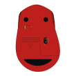 Logitech M330 SILENT PLUS - Mouse - 3 buttons - wireless - 2.4 GHz - USB wireless receiver - Red - Extra comfort and precision with SilentTouch