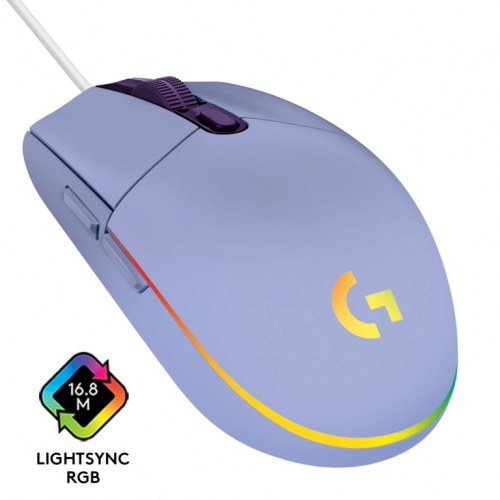 G203 LIGHTSYNC GAMING MOUSE/LILAC EMEA