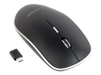 GEMBIRD MUSW-4BSC-01 Silent wireless optical mouse black Type-C receiver