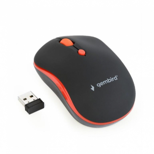 SE USB OPTICAL WRL BLACK/RED MUSW-4B-03-R GEMBIRD