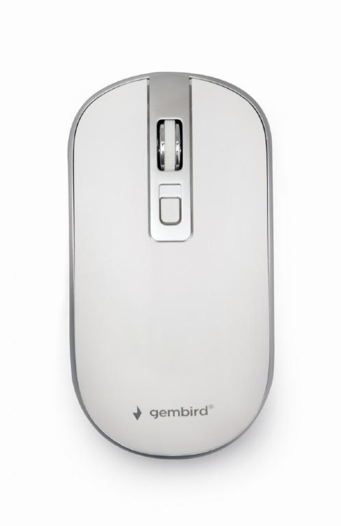 SE USB OPTICAL WRL WHITE/SILVER MUSW-4B-06-WS GEMBIRD