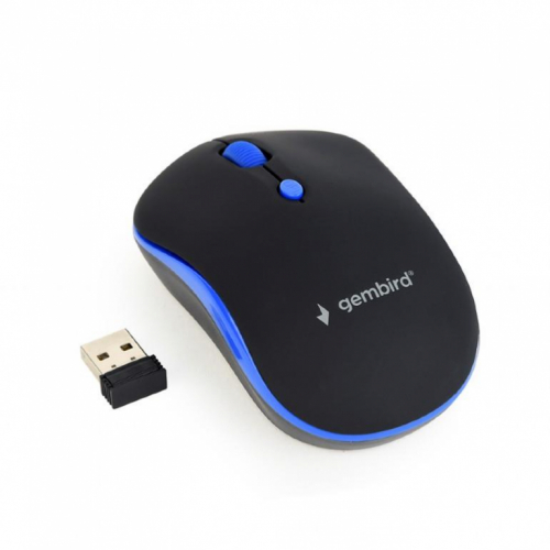 SE USB OPTICAL WRL BLACK/BLUE MUSW-4B-03-B GEMBIRD