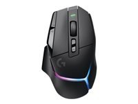 LOGITECH G G502 X PLUS Mouse optical wireless 2.4 GHz USB LOGITECH LIGHTSPEED receiver black