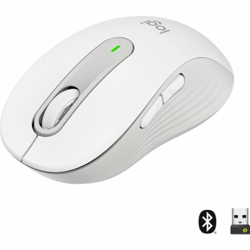 Logitech Signature M650, vaikne, valge - Juhtmevaba optiline hiir / 910-006255