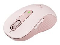 LOGITECH Signature M650 L Mouse large size optical 5 buttons wireless Bluetooth 2.4 GHz Bolt USB receiver rose