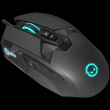 LORGAR Stricter 579, gaming mouse, 9 programmable buttons, Pixart PMW3336 sensor, DPI up to 12 000, 50 million clicks buttons lifespan, 2 switches, built-in display, 1.8m USB soft silicone cable, Matt UV coating with glossy parts and RGB lights with 4