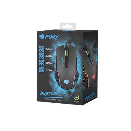 Fury | Gaming Mouse | Fury Hustler | Wired | Optical | Gaming Mouse | Black | Yes