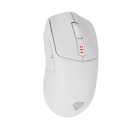 Genesis Zircon 500 | Wireless/Wired | Gaming Mouse | 2.4 GHz, Bluetooth, USB | White