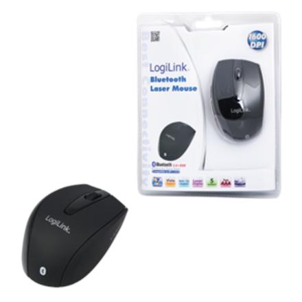 Logilink | Maus Laser Bluetooth mit 5 Tasten | Bluetooth Laser Mouse; | wireless | Black