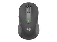 LOGITECH Signature M650 L Mouse large size optical 5 buttons wireless Bluetooth 2.4 GHz Bolt USB receiver graphite